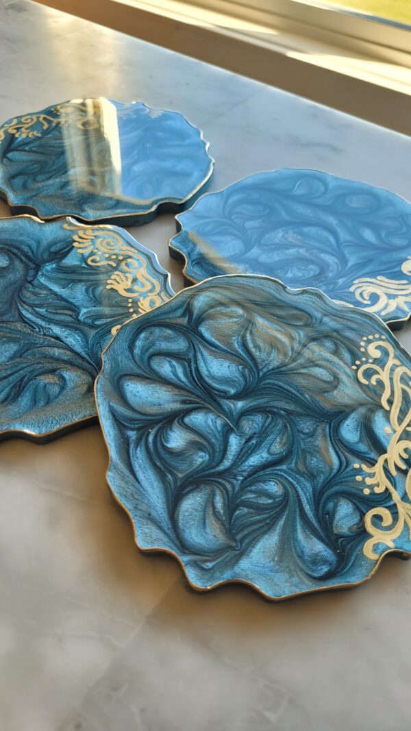 Swirl effect coasters (set of 4) - Image 2